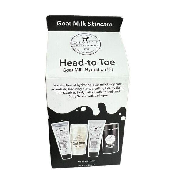 Brand New Dionis Head-To-Toe Goat Milk Hydration Skin Body Cream Beauty Kit Set - Picture 1 of 1